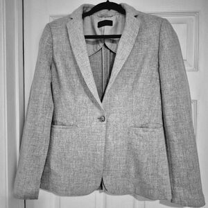 Massimo Dutti Gray Wool-Alpaca Blazer 8